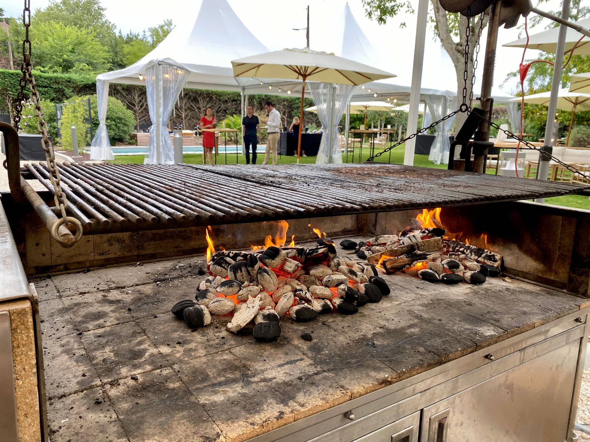 Barbecue lors d'un événement à Villa Maria