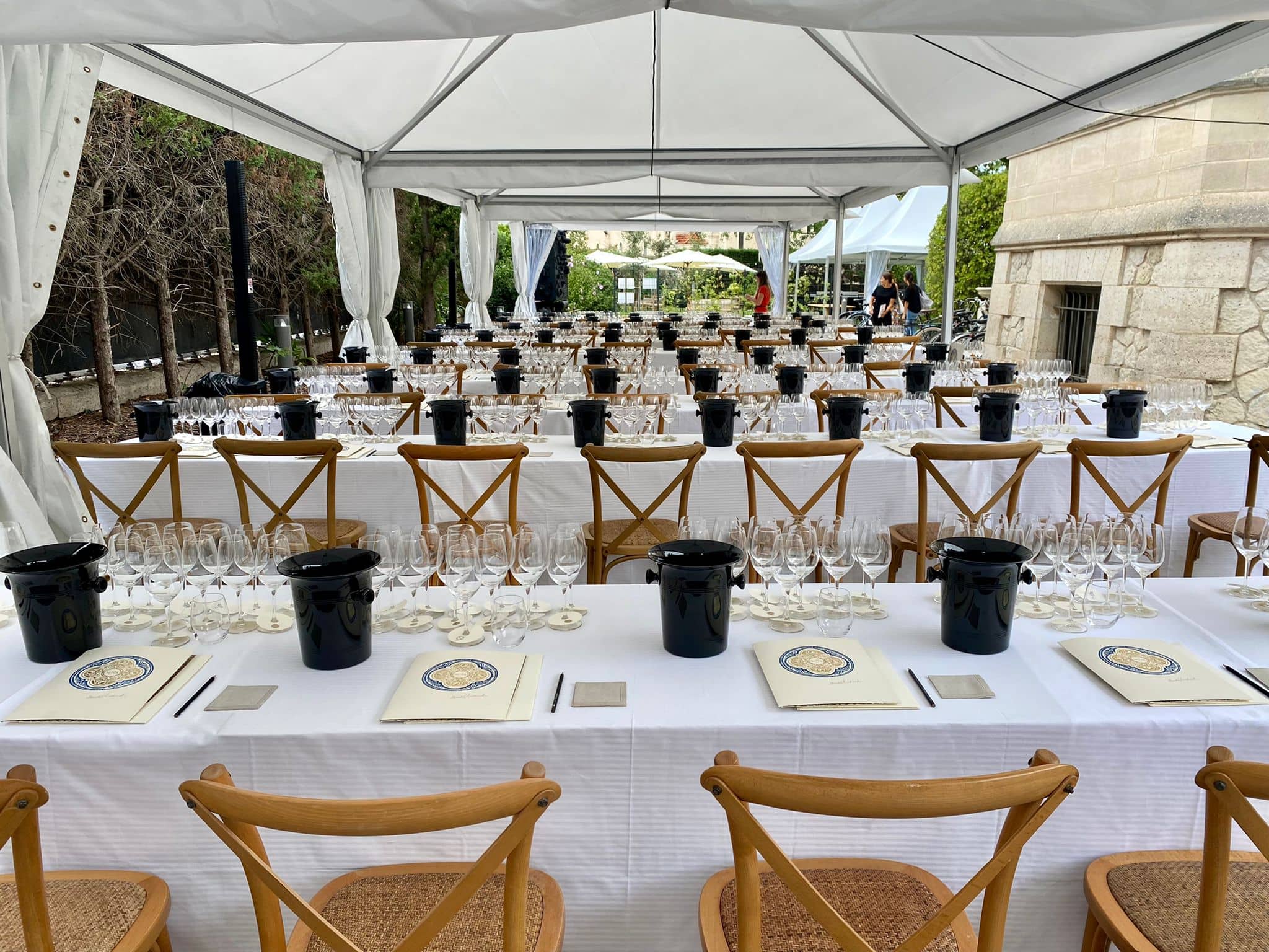 Installation pour un événement à Villa Maria