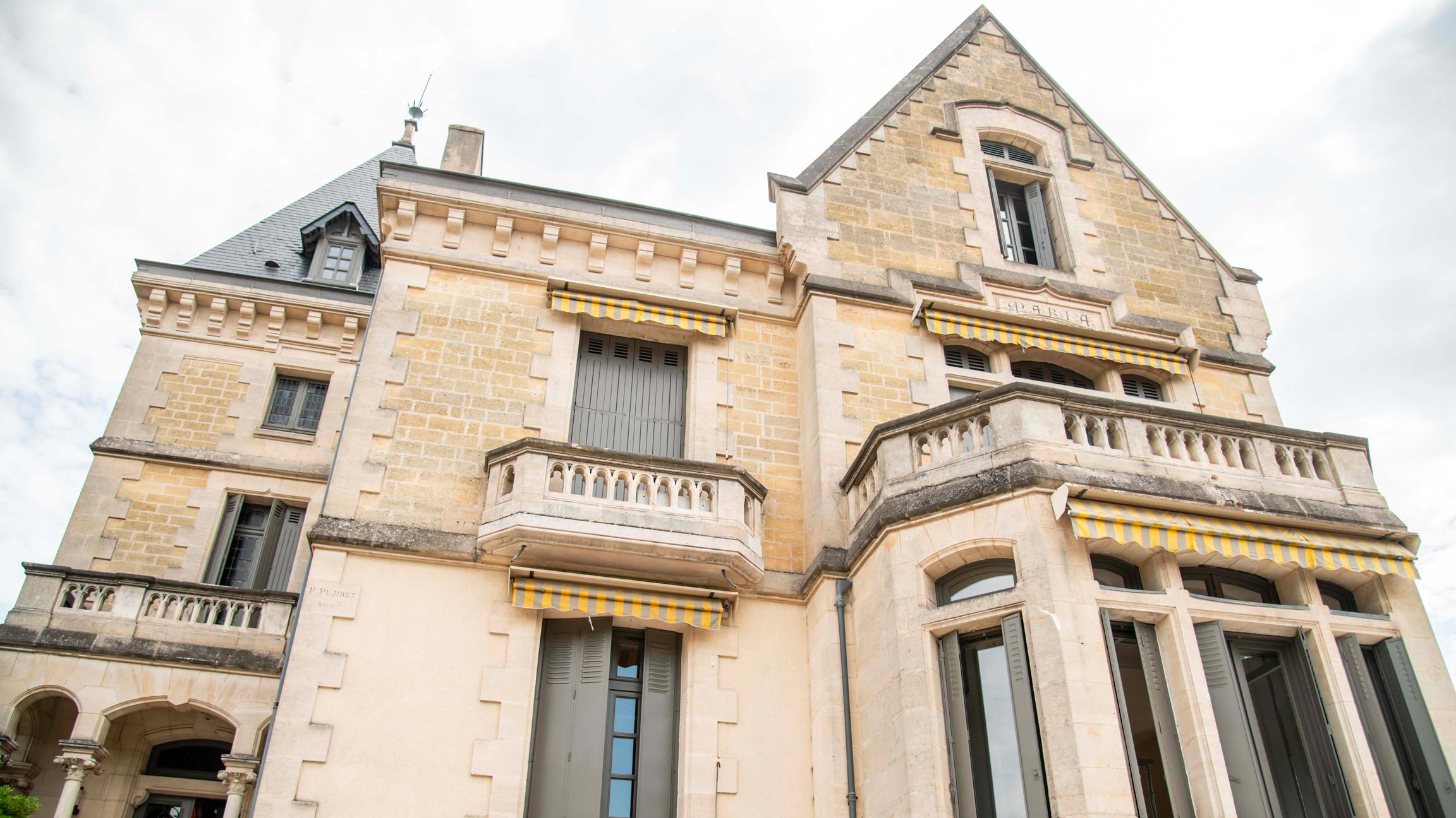 Façade de Villa Maria, villa Belle Époque à Bordeaux